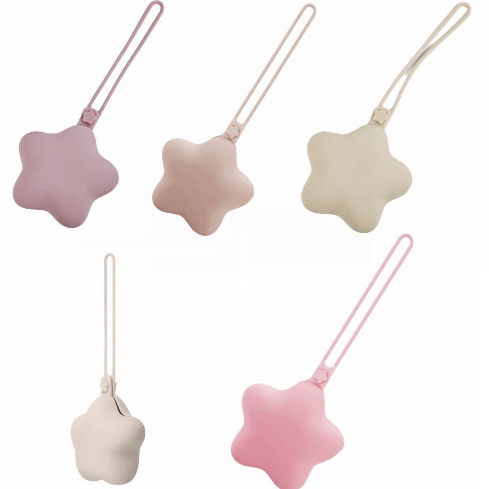 Scatola portaoggetti portatile in silicone a forma di stella Contenitore per succhietto Borsa portaoggetti per passeggino Per passeggini