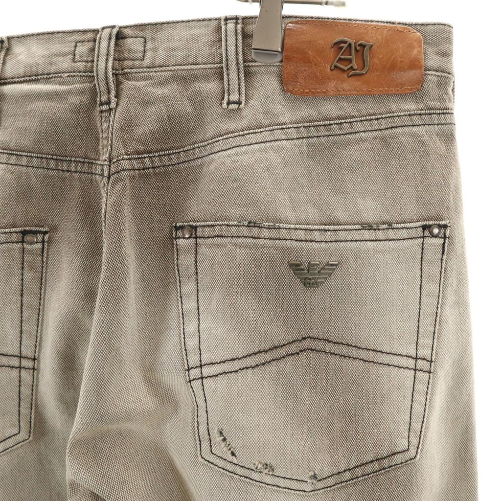 Armani Jeans Vintage işlem Düz pantolon W30 Kahverengi Erkek Kullanılmış