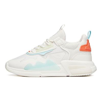 Wygodne Antypoślizgowe Odporne na Ścieranie Amortyzujące Oddychające Niskie Buty Codzienne Damskie sneakersy Białe Pomarańczowe 122138800-4