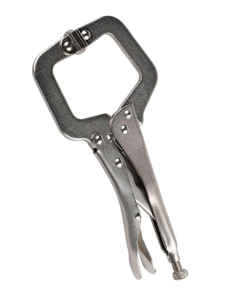 Steel Locking C Clamp Pliers 9 Inch for Welding Fabrication Wood Tenon Alignment and General Purpose Clamping Tasks