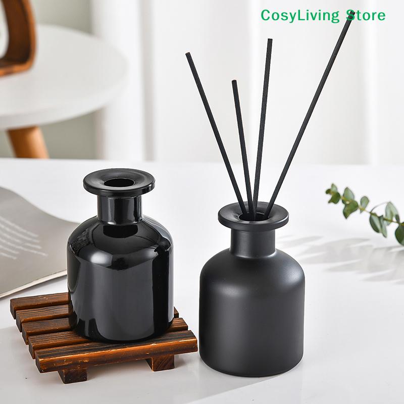 1Pc Essential Oil Bottle Home Fragrance Empty Bottle Rattan Purifying Air Aroma Diffuser Set 50ml For Room Office Decoration