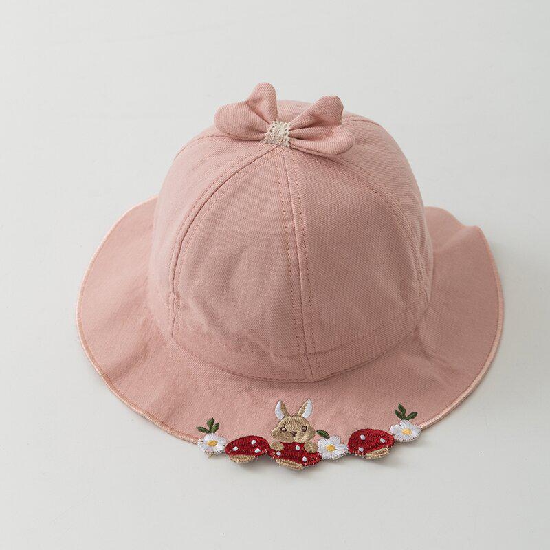 Korean Style Children's Sun Protection Lace Bucket Hat for Girls