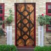 1Pcs Modern PVC Wood Door Sticker, Peel and Stick Mural, Self-Adhesive Removable Door Decal, Elegant Poster for Bedroom Living Room Door