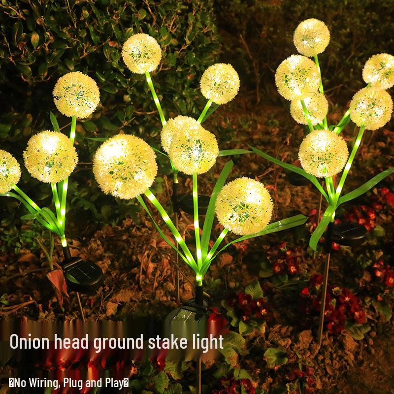 Solar LED Dandelion Garden Light: Waterproof Outdoor Lawn and Courtyard Decoration