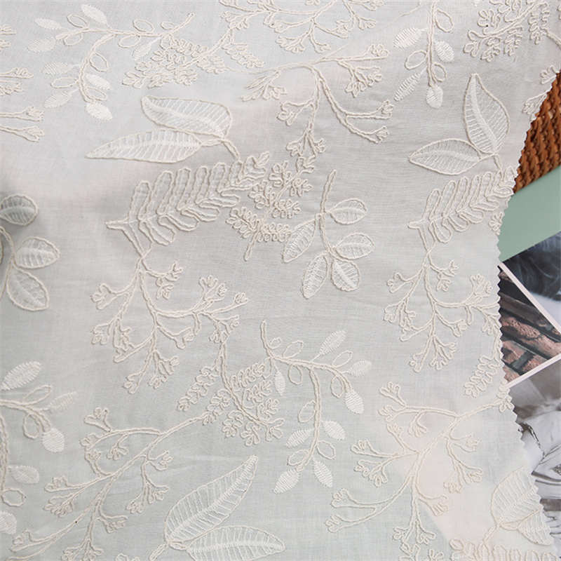 

Хлопковая ткань Вышивка Вышивка Растение Трехмерная Двухслойная Сделай сам 100cm * 120cm