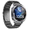 TS400 Men Smart Watch AMOLED Bluetooth Calling GPS Positioning Flashlight Compass Altitude Barometric Pressure Health Monitor