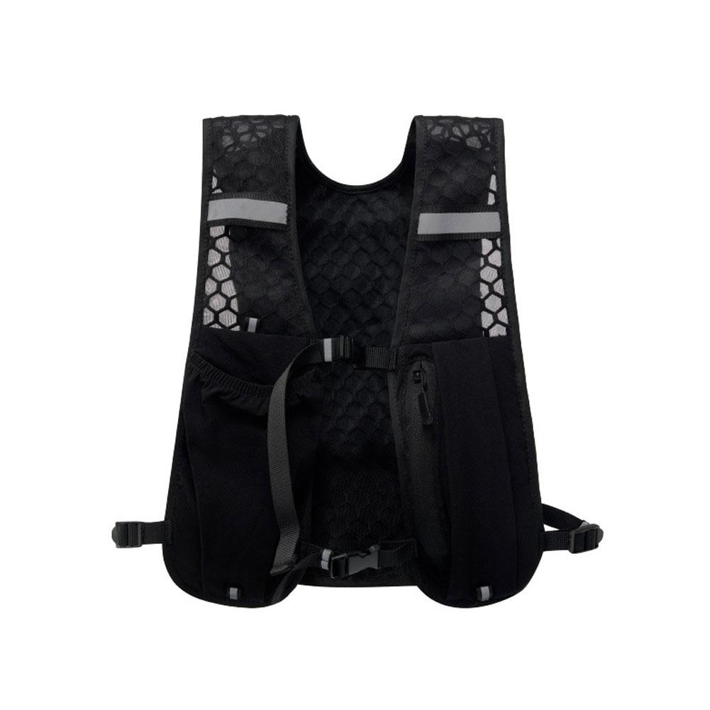 

Running Vest For Biking Running Storage Vest Lightweight Running Vest Reflective Hydration Water Chest Pack Camping Hiking чорний