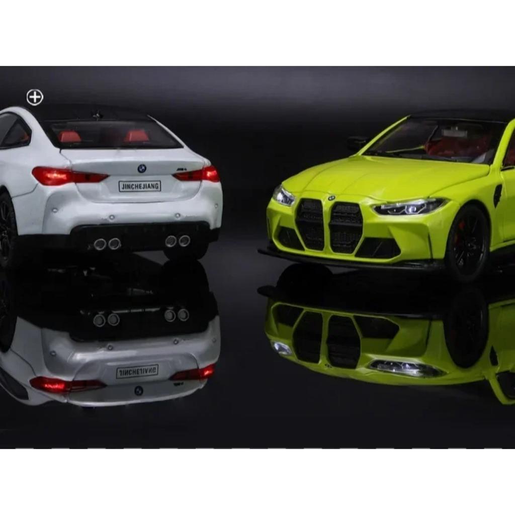 1/24 Scale BMW M4 Sport Alloy Car Model Simulation Diecast Toy Vehicle Collection Home Decor Children Boy Birthday Gift Toy Car