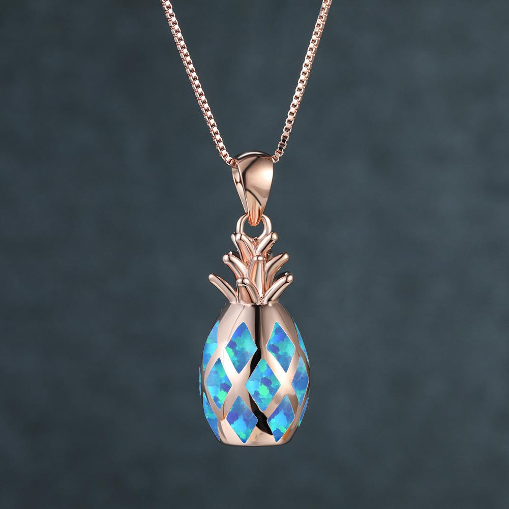 

Новое ожерелье с ананасом для женщин, универсальный европейский и американский стиль, модный корейский минимализм