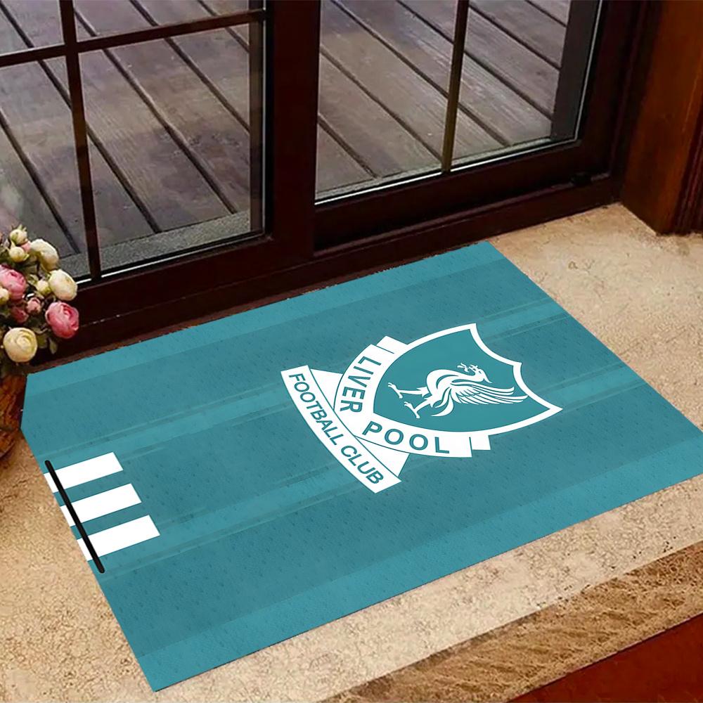 Liverpool Football Club Themed Floor Mat Nonslip Mat Decorative For Living Room Game Room Doormat Machine Washable Vintage Decorative