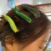 6/12Pcs Creative Caterpillars Hair Clips Prank Halloween Hair Claw  Holiday Pranks