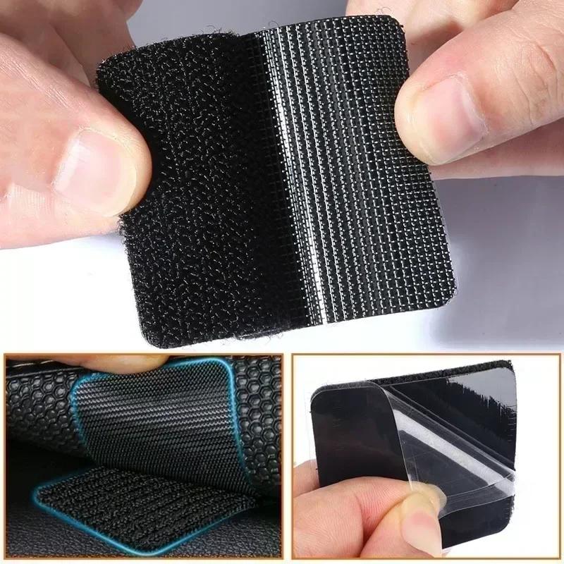 Car Double Faced Fixing Stickers for Carpet Pad Dashboard Mat High Adhesive Fixed Patch Floor Mats Anti Skid Grip Tape Sticker