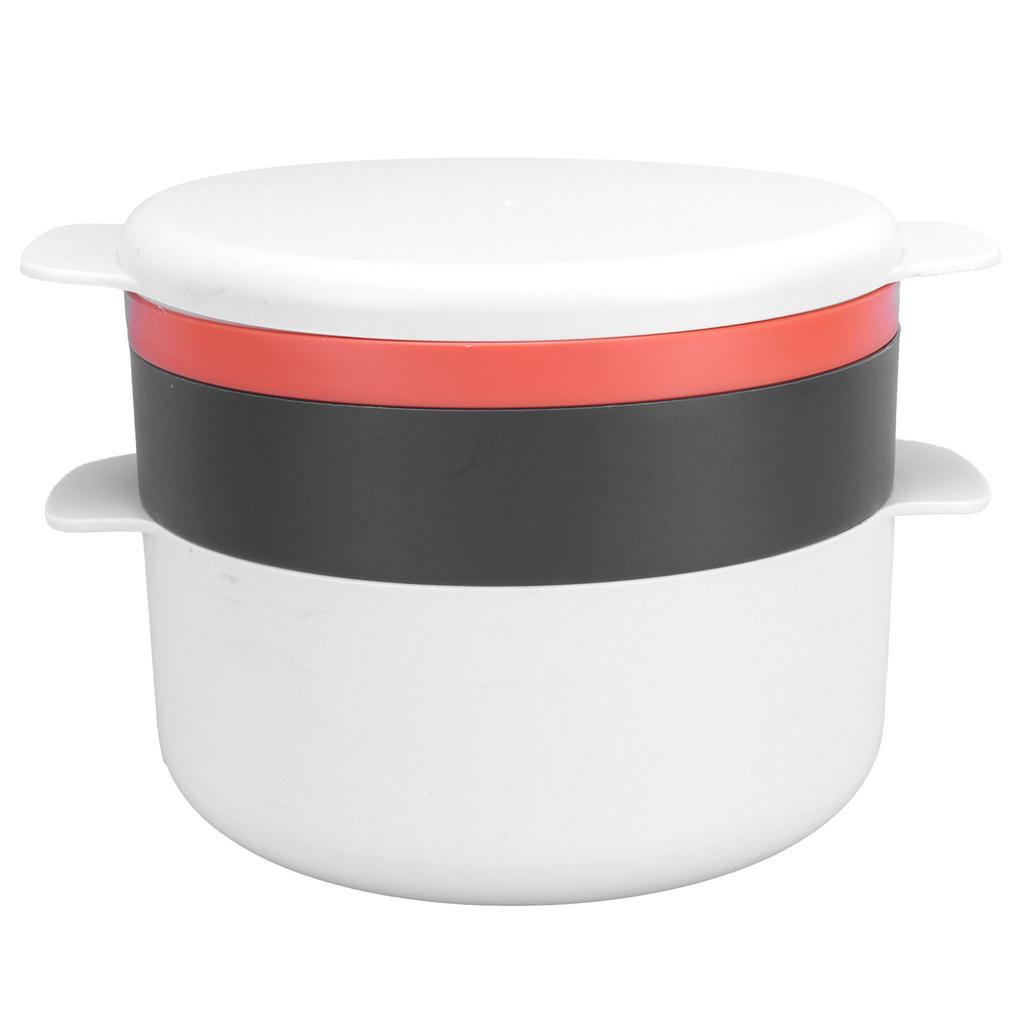 Multifunctional Round Rice Steaming Box Microwave Oven Special Lunch Box for Home Kitchen