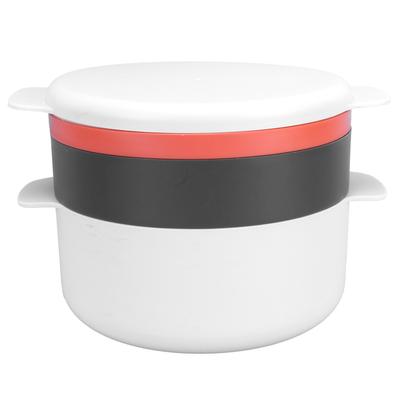 Caixa Redonda Multifuncional para Cozinhar Arroz a Vapor Especial para Forno de Micro-ondas Lancheira para Cozinha Doméstica