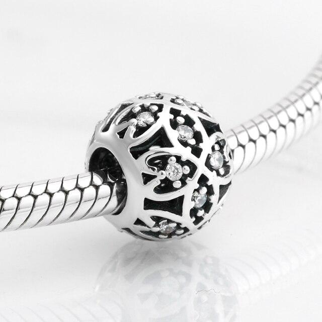 Fashion Trend 925 Sterling Silver Clear Cz Forever Family Fine Beads Fit Original Jiuhao Charm Bracelet Jewelry Making