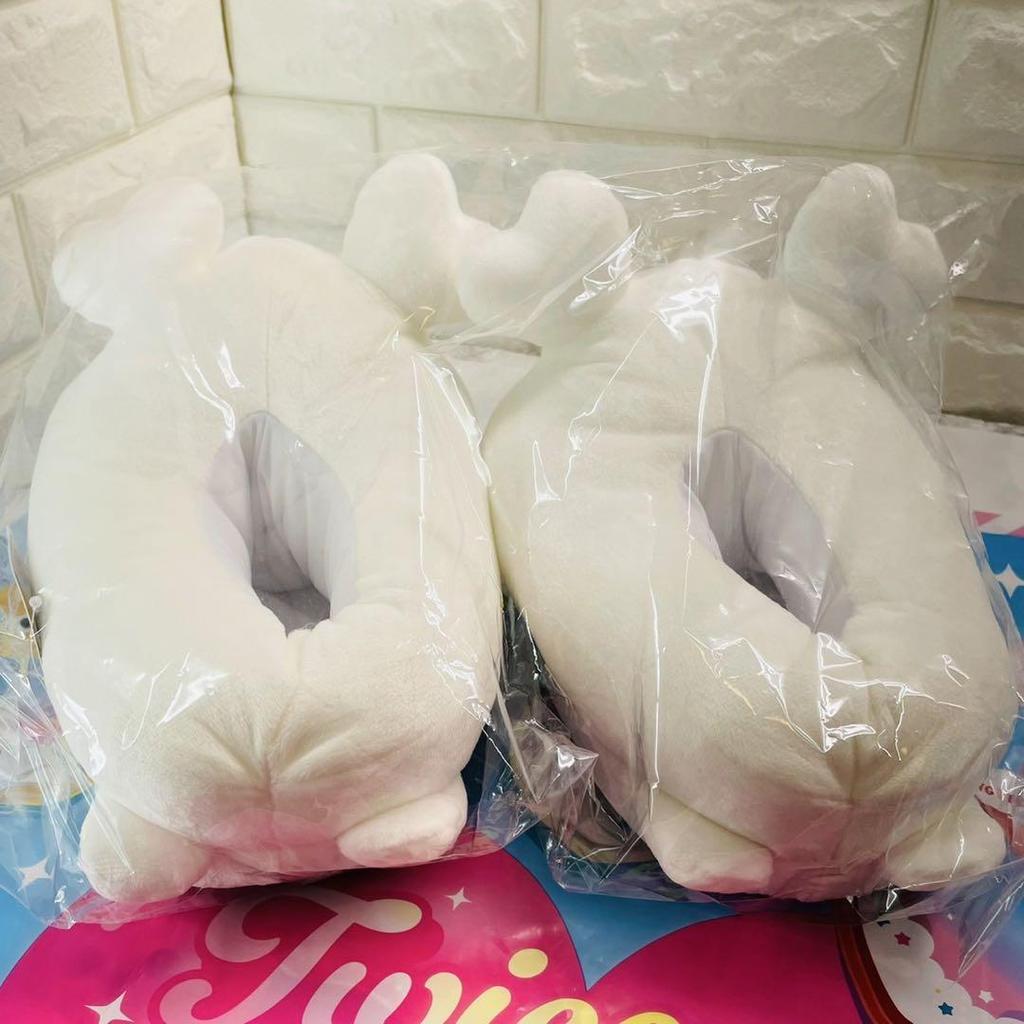 [USED] Dahyun TWICE LOVELYS Plush Slippers + Original Bag