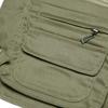 Men Waistcoat Solid Color Multi Pockets Zipper Sleeveless Spring Vest for Fishing