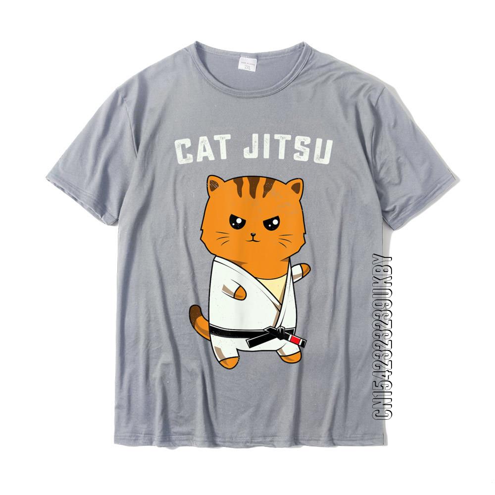 Jiu Jitsu Kawaii Cat Funny Bjj Or Mma Grappling Tshirt Cotton T Shirt For Unisex Unique Tops Shirts Cute Party