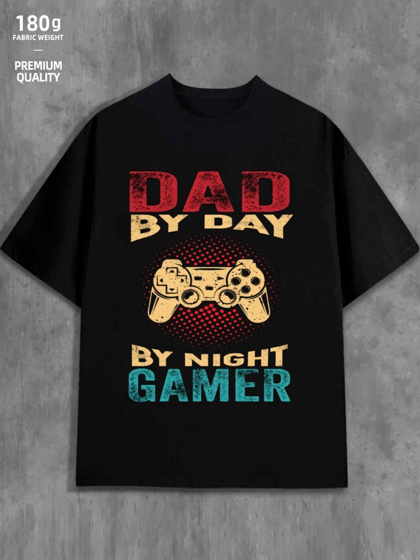 Top Pick Mens 180g Heavyweight 100 Cotton Gaming TShirt S