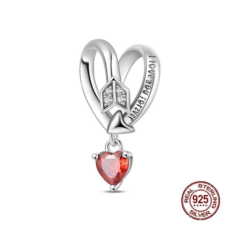 Neue Kupfer Romantische Liebesbrief Hochzeit Ringe Charms Perlen Passend für 3mm Original Armband DIY Schmuck Verlobungsgeschenke