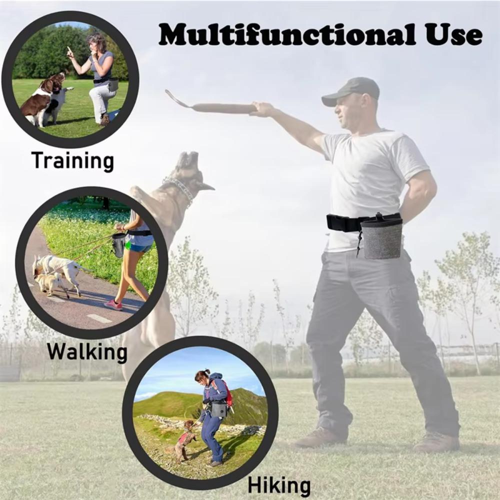 Waterproof Pet Food Treat Bag Adjustable Dog Snack Reward Bag Dog Training Waist Bag For Dogs Cats