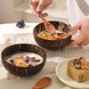 Natural Coconut Shell Bowl And Spoon Set For Serving Dishes Salad Wooden Reusable Kitchen Tableware Coconut Bowls Fruit Bowl