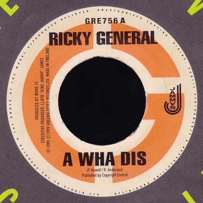 7inch Record RICKY GENERAL / LEXXUS, WARD 21 - A Wha Dis / Skettel Nine Night GRE756 Greensleeves Re 1999 UK Reggae, Ska & Dub Used