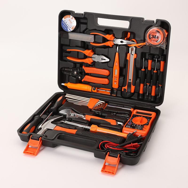 Set Cassetta degli Attrezzi Hardware Set di Attrezzi Manuali Combinati per la Casa Chiave Inglese Cacciavite Riparazione Auto
