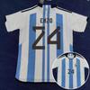 2022 Katar Weltmeisterschaft, Argentinien, Portugal C Ronaldo, Marokko Hakimi kurzärmeliges Fußballtrikot