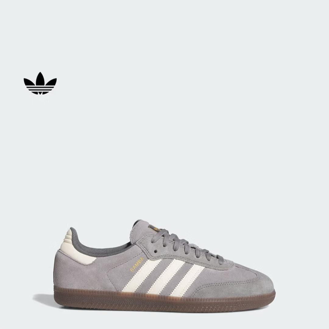 

Adidas Туфли с Т-образной головкой SAMBA ADV Винтажные Универсальные Слипоны Дечен Обувь Adidas Трилистник HQ7541 36 серый