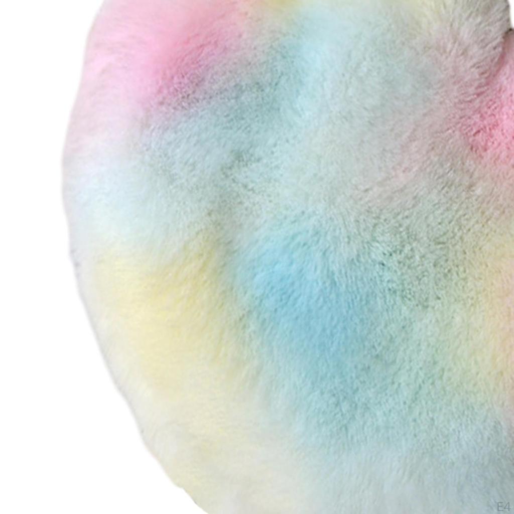 Hear Shaped Purse Women Plush Chain Shoulder Bag Fashion Zipper Closure Pouch Handbag Crossbody