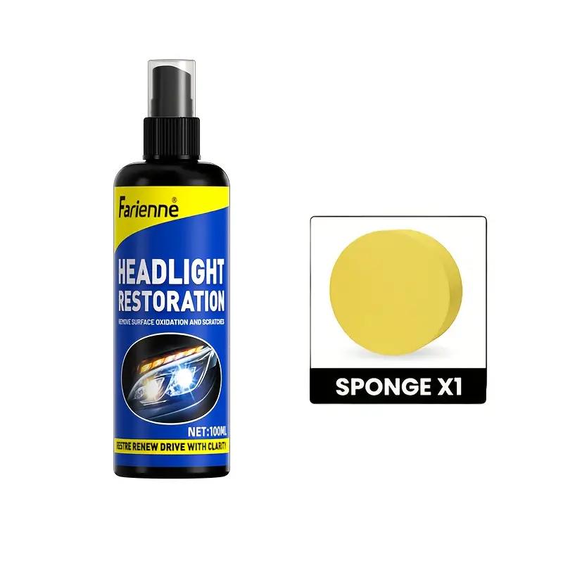 Ceramic headlight repair set, advanced automotive headlight repair tool - remove yellowing and oxidation, restore clarity