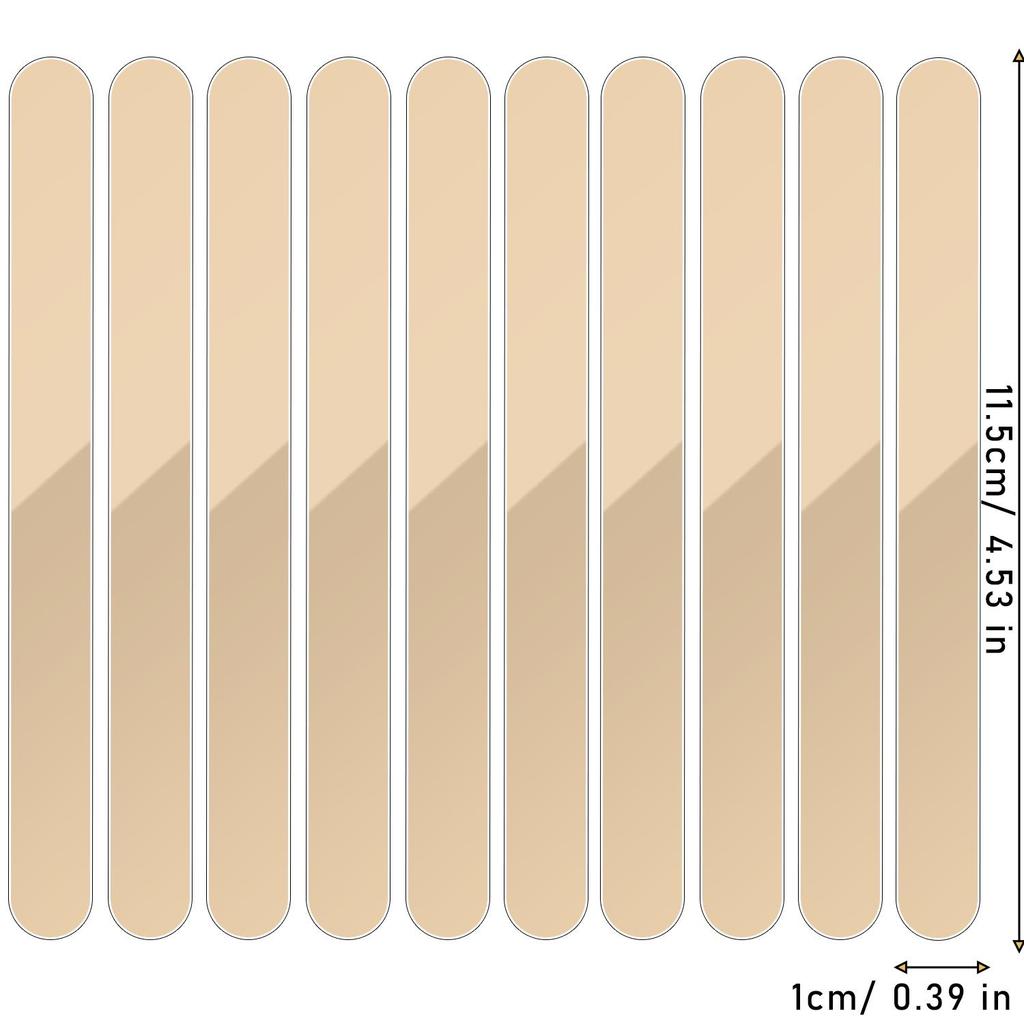 10/100pcs Acrylic Ice Cream Sticks Creamsicle Cakesicle Cake Candy Pop Sticks Reusable DIY Popsicle Crafts Kitchen Gadget Tools