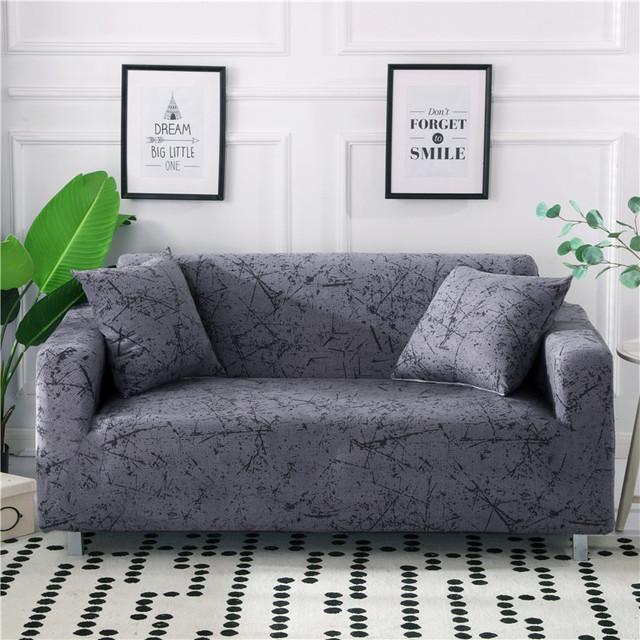 Elastic Tight Wrap All -Inclusive Sofa Cover For Living Room Spandex Couch Cover Sectional Furniture Slipcover 1 2 3 4 Seater for Home