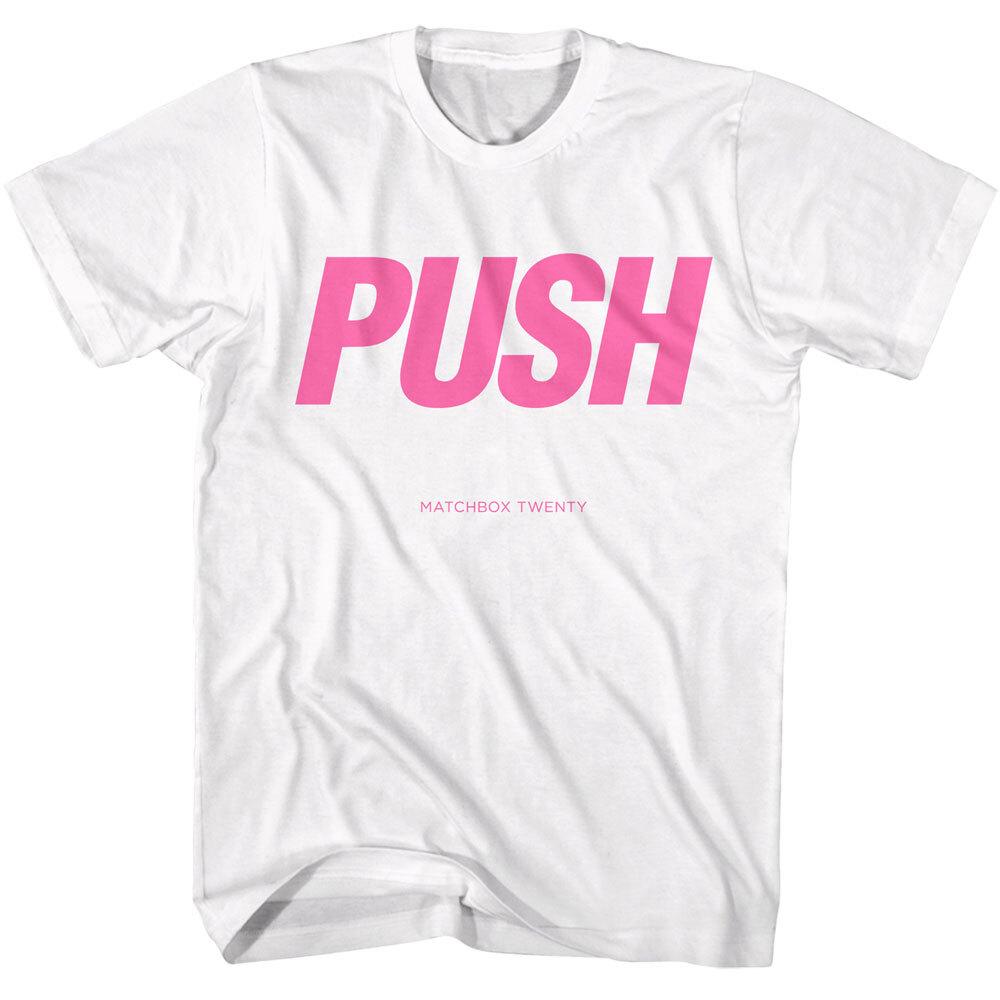 Matchbox Twenty 20 PUSH In Big Pink Letters Men T Shirt Pop Rock Music XXXXL