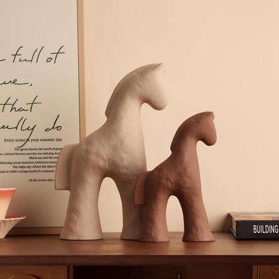 Contemporary Minimalist Horse Figurine: Stylish Decor for Living Room, Entryway, or Display Cabinets