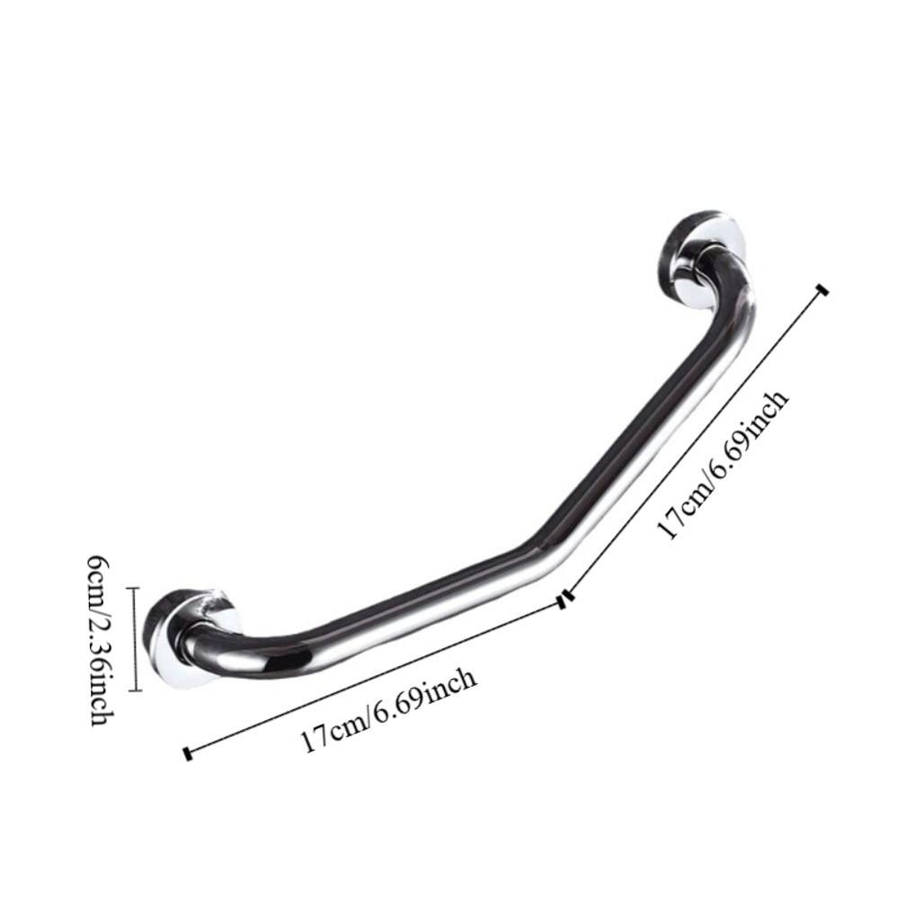 Stainless Steel Bathroom Handrails Thicken Toilet Handrail Grab Rail  Bathtub Security