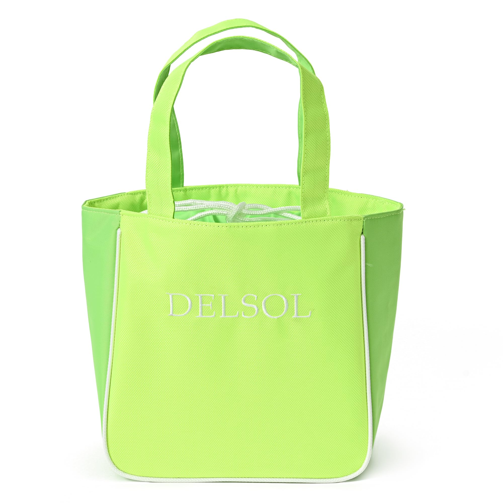 

[Delsol] 7873 Bicolor Cart Bag NEON YELLOW Cart Back Round Back 2025 SpringSummer Spring Summer Fall Winter Yellow Green Neon Yellow Golf Golf Wear