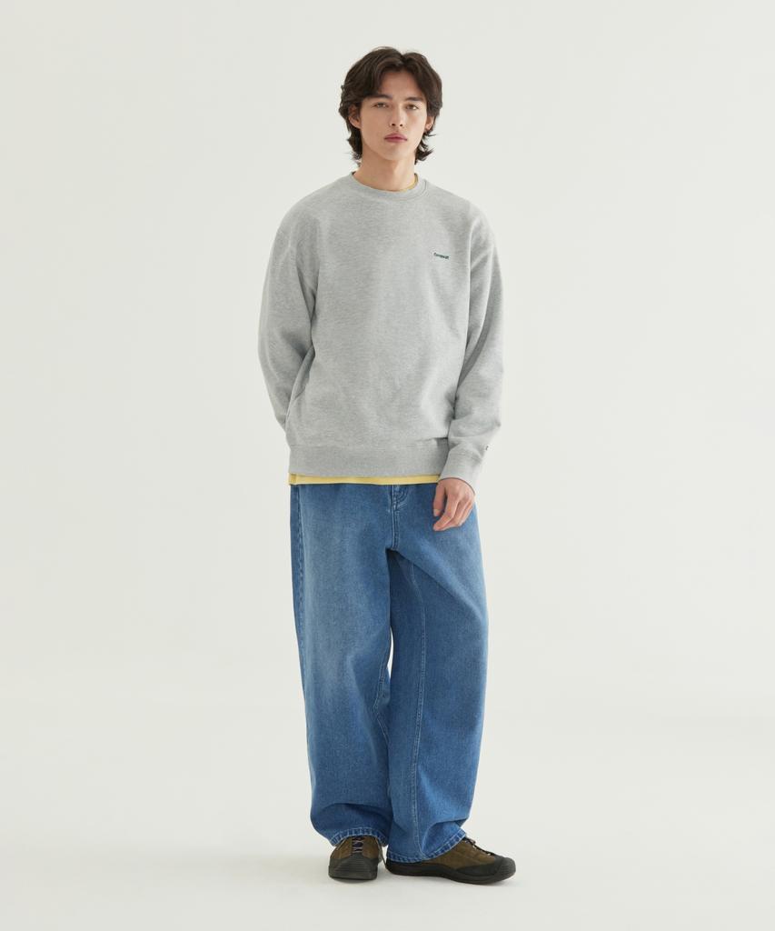 COVERNAT Small Logo Sweatshirt Light Blue
