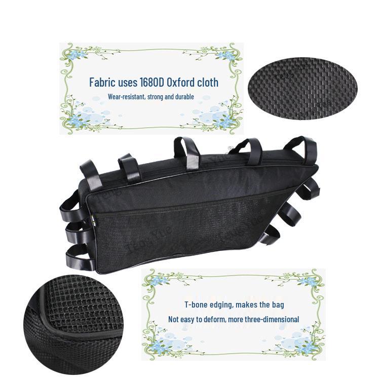 831 Large Capacity Trapezoidal Battery Pack & Sundries Bag for Mountain Bikes