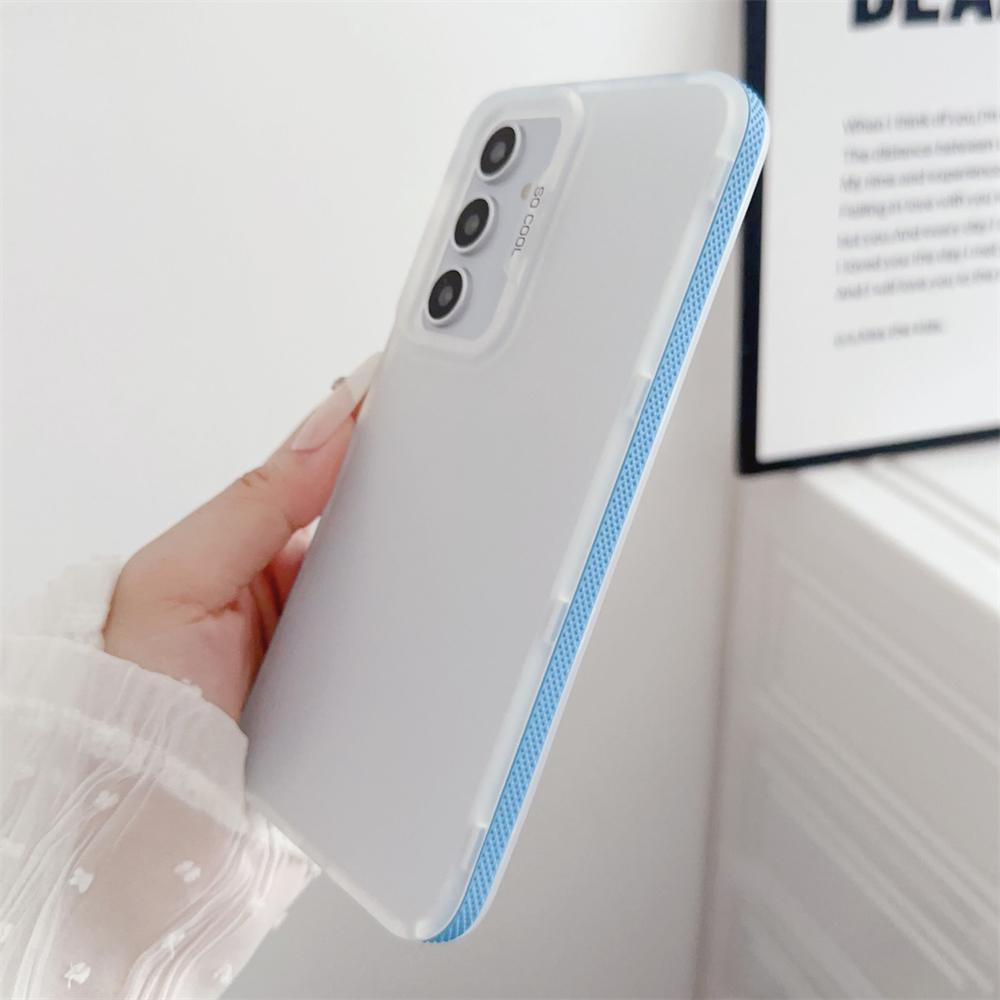 Matte Clear Soft Case for Samsung Galaxy S24 Ultra S24 Plus S23 S21 FE A15 A55 A35 5G A34 A25 A23 A13 A14 Shockproof TPU Cover