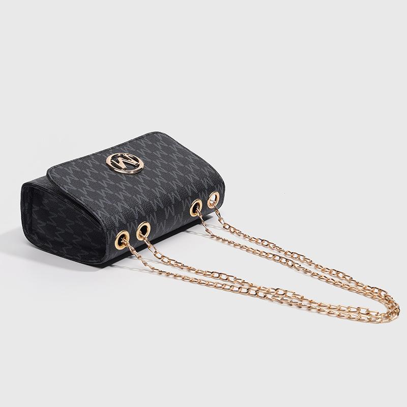 Spring new simple shoulder bag fashionable camera bag trendy oblique span bag fashionable printed small square bag