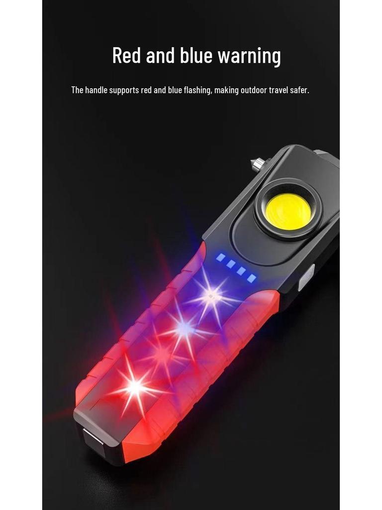 Multifunctional Car Hammer and Super Bright Flashlight for Emergency and Auto Maintenance