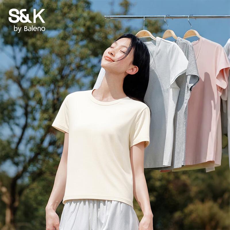 Baleno S&K Women s Crew Neck Short Sleeve T-Shirt M