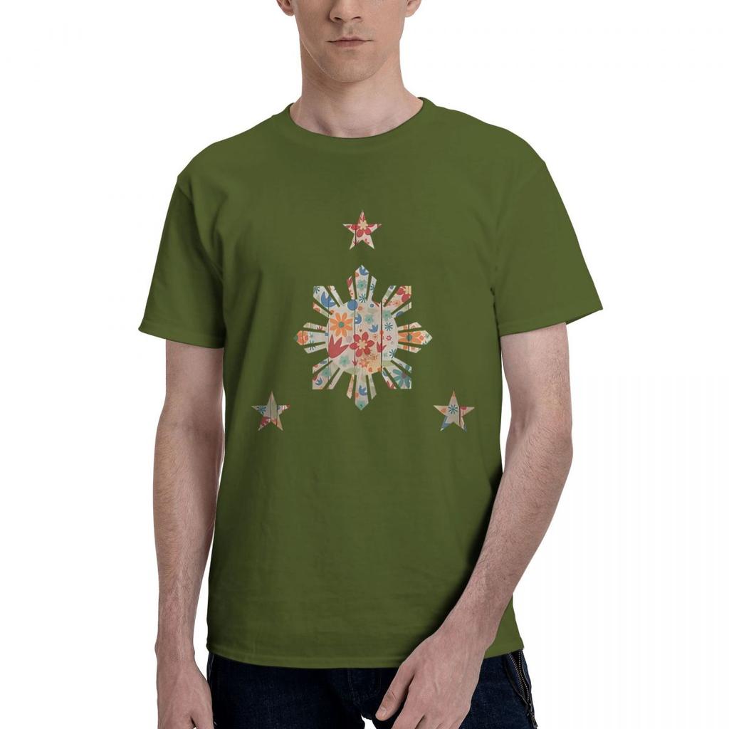 Flower Filipino Flag 3 Star And Sun 100 Cotton Casual Breathable Confortable Totoro Funny Mens TShirts Funny Shirt