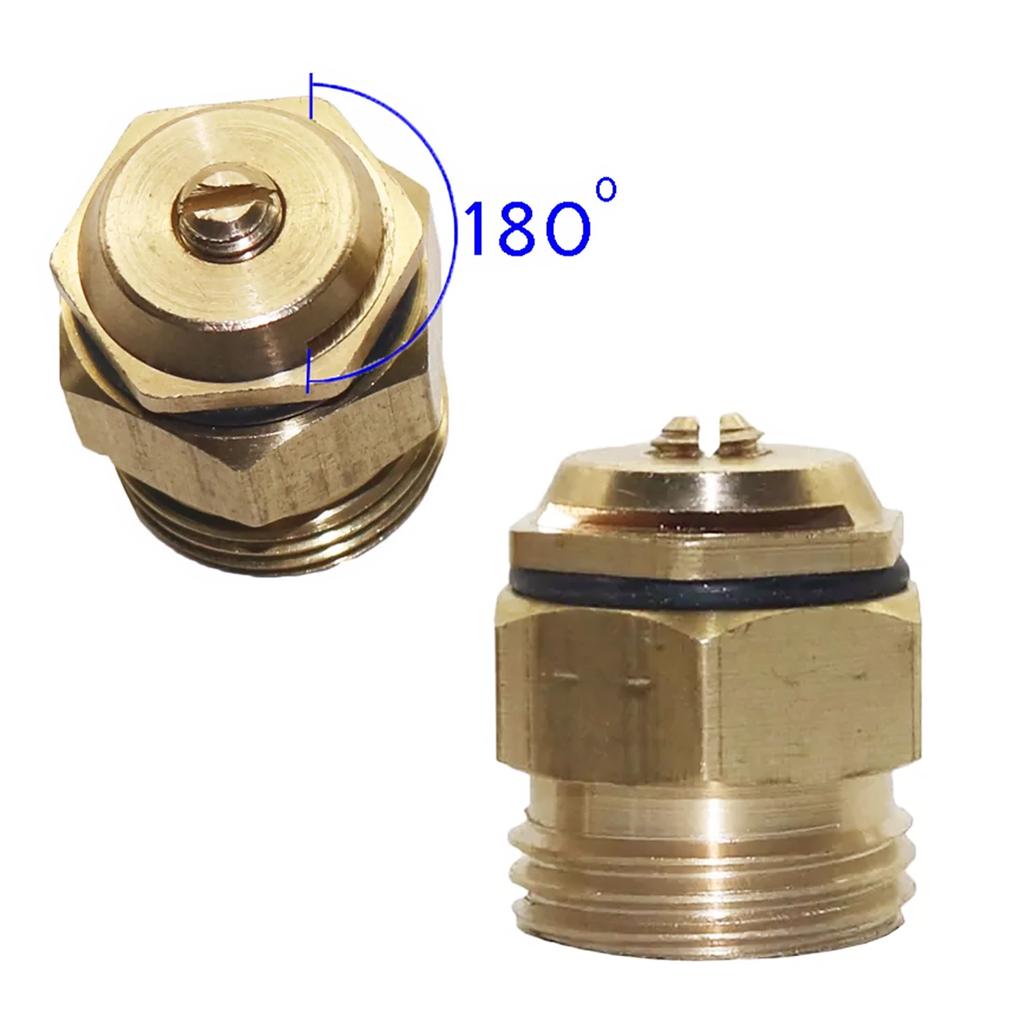180° Brass Refraction Nozzle 1/2" Male Thread Misting Sprinkler Garden Agriculture Plant Flower Vegetable Nebulizer Sprayer 2Pcs