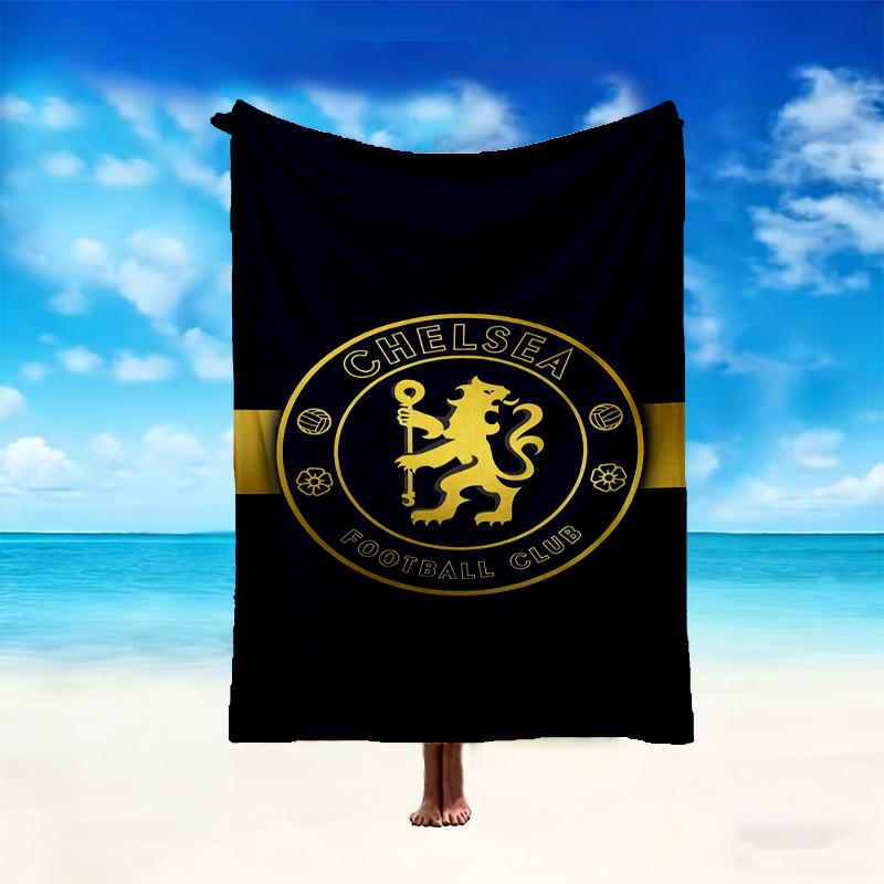 1pc Chelsea FC Blanket, Cozy Valentine's Day Blanket, Multi-functional Nap Blanket Available Throughout the Four Seasons