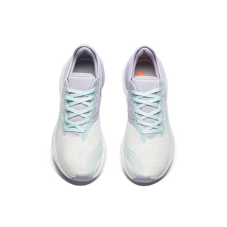 Anta 2.0 Shock Absorption Non-Slip Wear-Resistant Low-Top Running Shoes Women Sneaker White Blue Purple 122215586-2