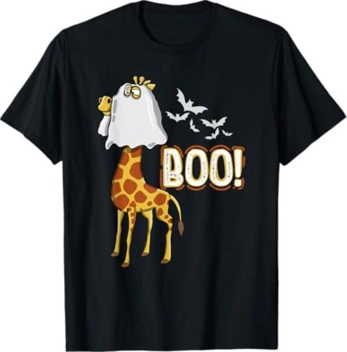Giraffe Boo Halloween Costume Men Women T-Shirt 3XL