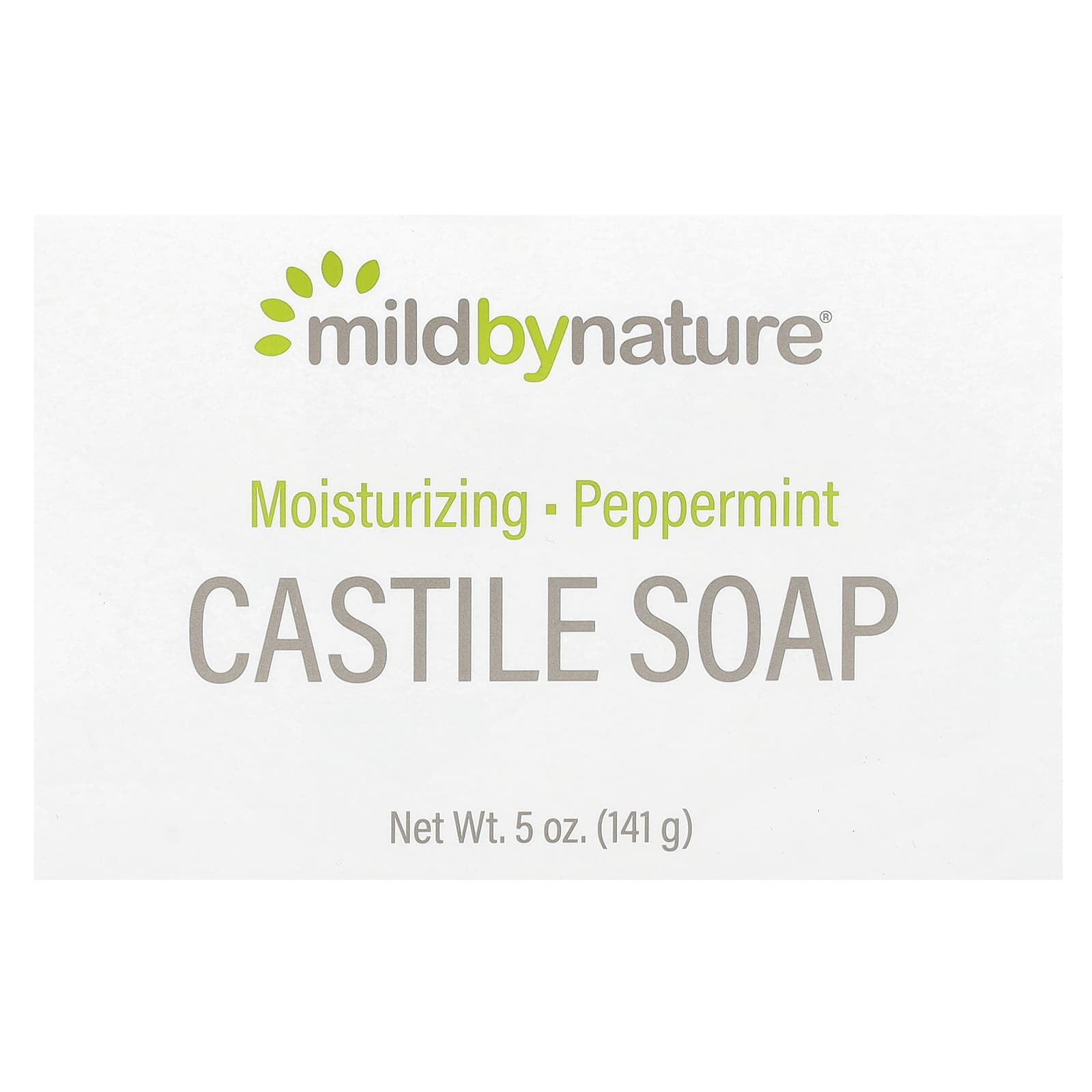 

Mild By Nature, Castile Bar Soap, Peppermint, 5 oz (141 g)